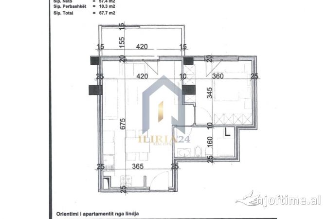 Shtepi ne shitje 1+1 ne Tirane - 96,811 Euro