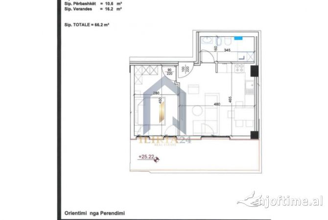 Shtepi ne shitje 1+1 ne Tirane - 99,300 Euro