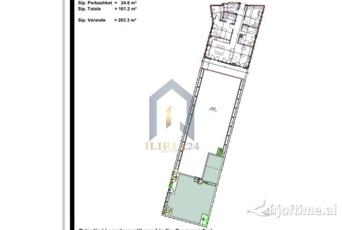 Shtepi ne shitje Apartament ne Tirane, 3+1, Mobilimi Bosh, pa mobiluar, Pagesa 620,842  Euro.