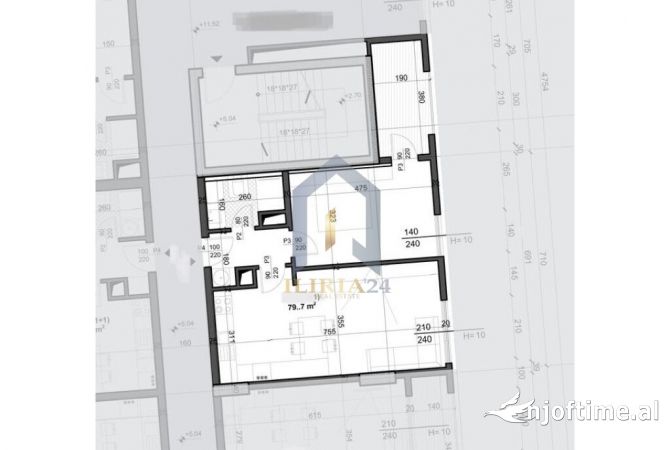 Shtepi ne shitje Apartament ne Tirane, 1+1, Mobilimi Bosh, pa mobiluar, Pagesa 119,550  Euro.