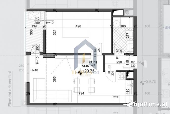 Shtepi ne shitje 1+1 ne Tirane - 178,178,178 Euro