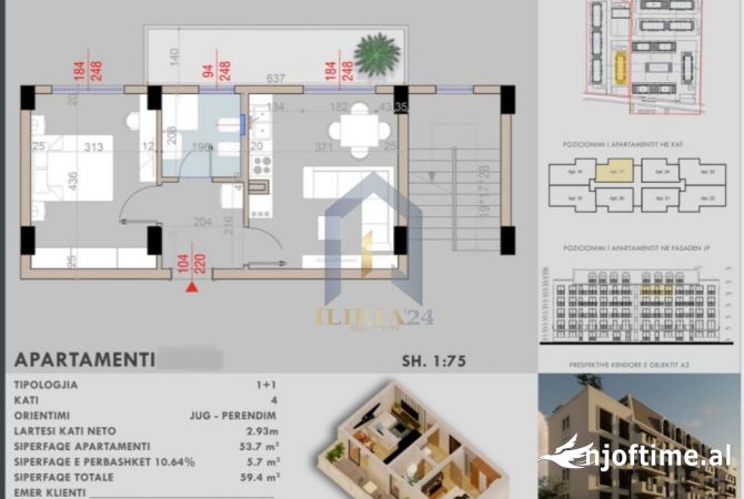 House for Sale 1+1 in Tirana - 100,980 Euro