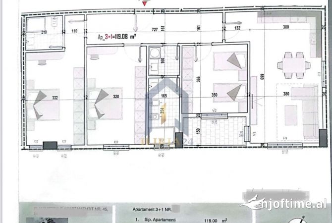 Shtepi ne shitje 3+1 ne Tirane - 124,848 Euro
