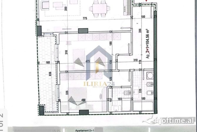 Shtepi ne shitje 2+1 ne Tirane - 109,692 Euro