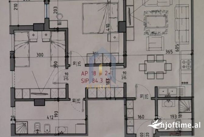Shtepi ne shitje 2+1 ne Tirane - 120,000 Euro