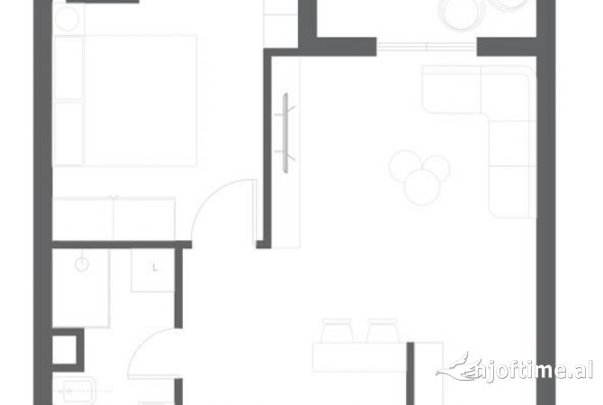 Shtepi ne shitje 1+1 ne Tirane - 93,000 Euro