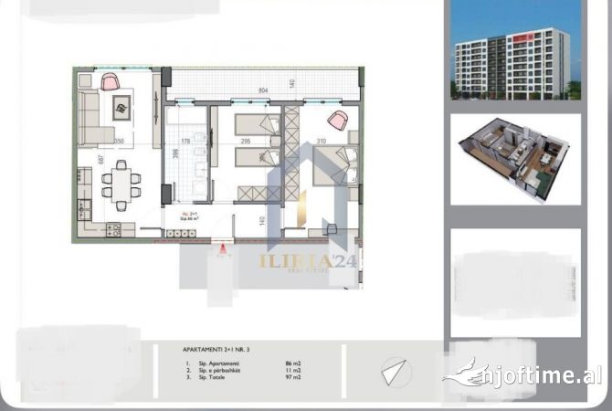 Shtepi ne shitje 2+1 ne Tirane - 88,000 Euro