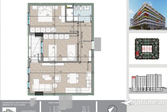 Shtepi ne shitje 2+1 ne Tirane - 88,000 Euro