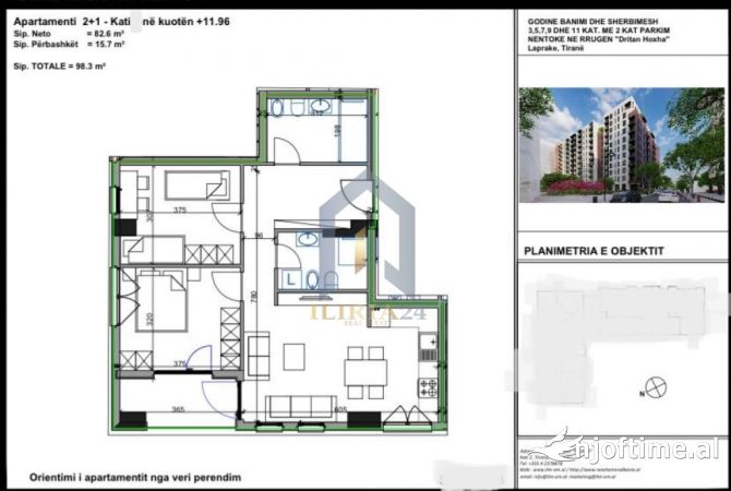 Casa in vendita 2+1 a Tirana - 145,000 Euro