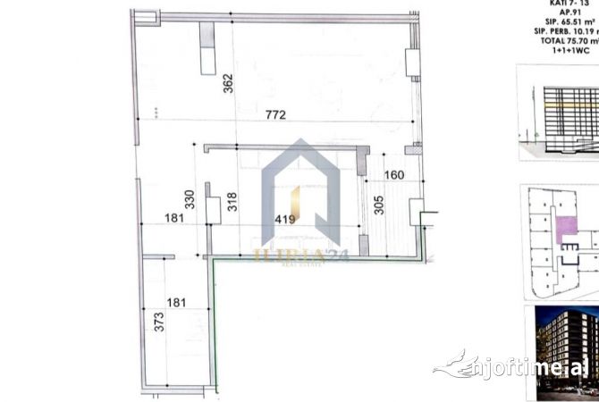 Shtepi ne shitje 1+1 ne Tirane - 125,400 Euro