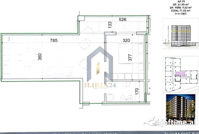 Shtepi ne shitje 1+1 ne Tirane - 118,800 Euro