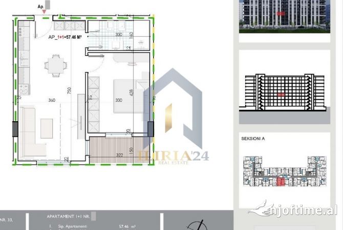 Shtepi ne shitje 1+1 ne Tirane - 64,890 Euro