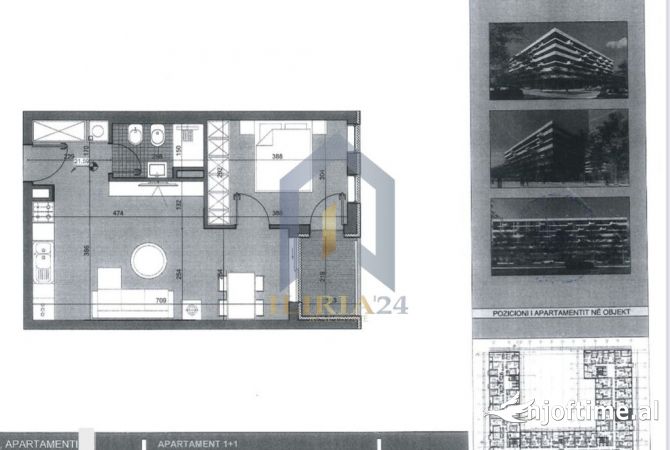 Shtepi ne shitje 1+1 ne Tirane - 48,360 Euro