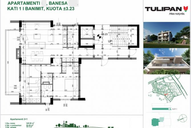 Shtepi ne shitje 2+1 ne Tirane - 262,800 Euro