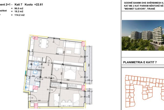Shtepi ne shitje 2+1 ne Tirane - 114,200 Euro