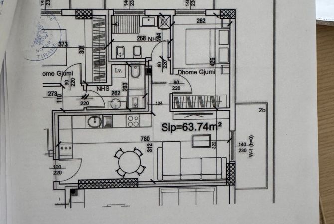 Shtepi ne shitje 1+1 ne Tirane - 114,960 Euro