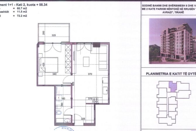 Shtepi ne shitje 1+1 ne Tirane - 106,856 Euro