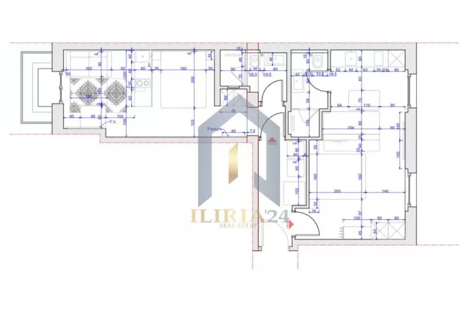 Shtepi ne shitje Apartament ne Tirane, 1+1, Mobilimi E mobiluar, Pagesa 220,000  Euro.
