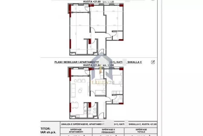 Shtepi ne shitje 2+1 ne Tirane - 172,200 Euro