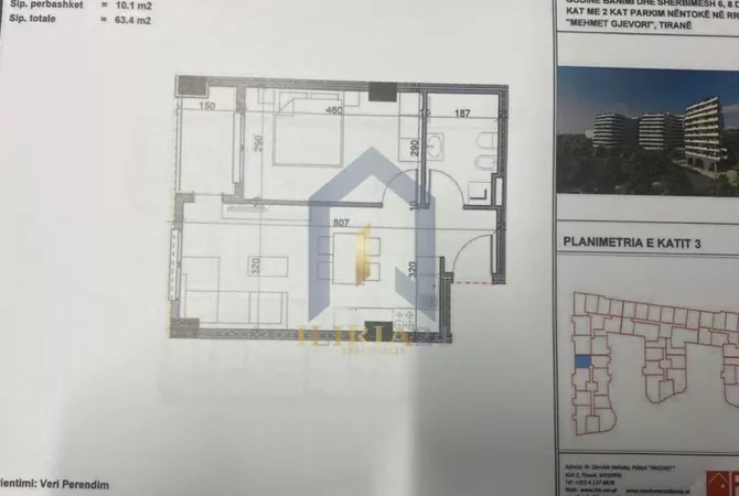Shtepi ne shitje 1+1 ne Tirane - 73,000 Euro