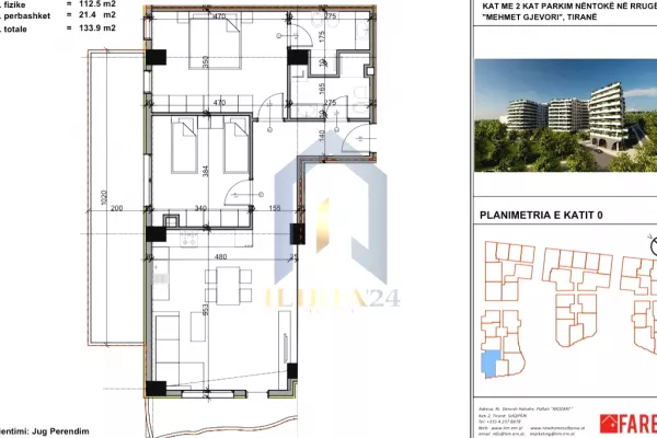 Shtepi ne shitje 2+1 ne Tirane - 147,290 Euro