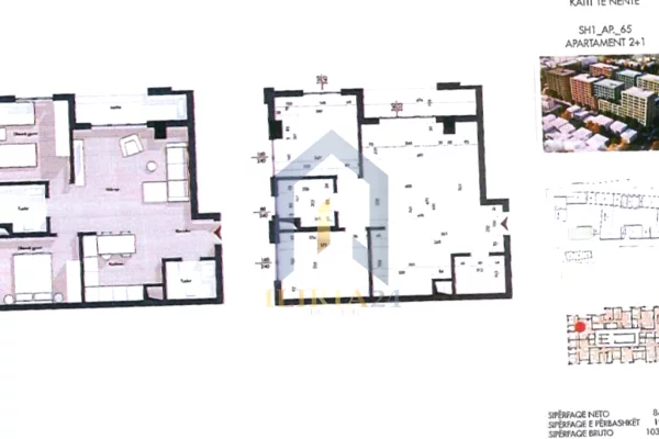 Shtepi ne shitje 2+1 ne Tirane - 155,280 Euro