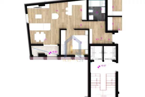 House for Sale 1+1 in Tirana - 236,000 Euro
