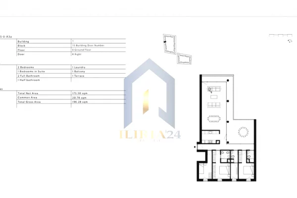 House for Sale 3+1 in Tirana - 343,490 Euro