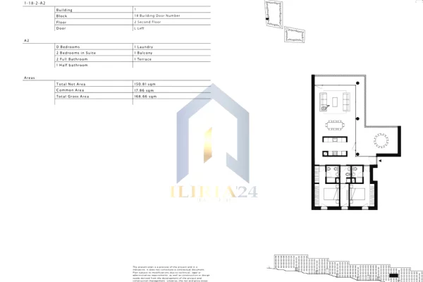 House for Sale 2+1 in Tirana - 295,155 Euro