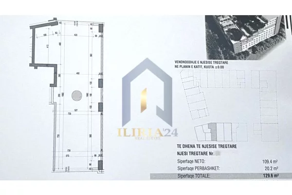 Business Property in Sale 1+1 in Tirana - 362,880 Euro