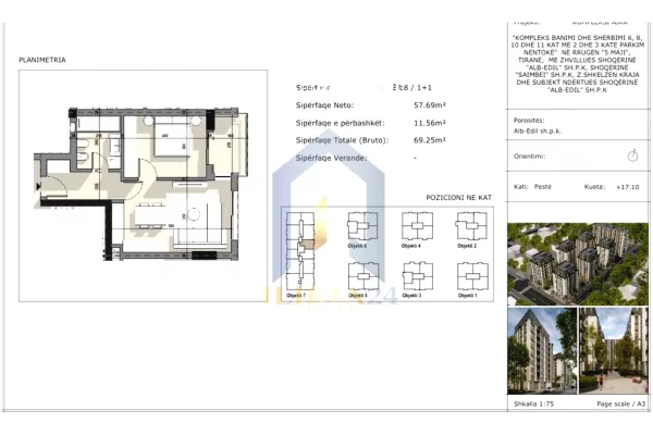 House for Sale 1+1 in Tirana - 100,412 Euro