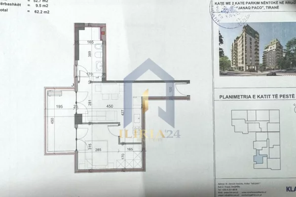 Shtepi ne shitje 1+1 ne Tirane - 93,300 Euro