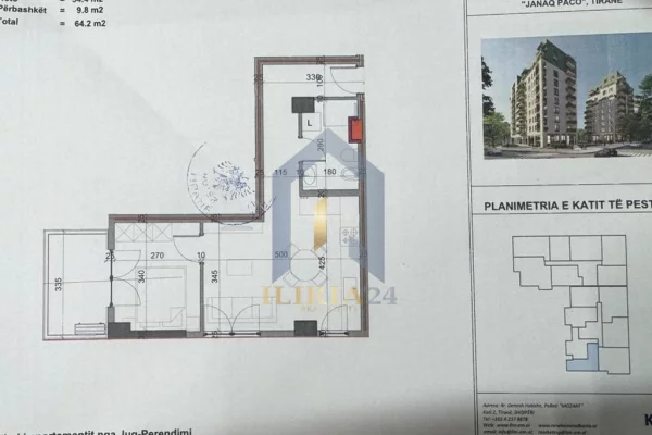 Shtepi ne shitje 1+1 ne Tirane - 96,300 Euro