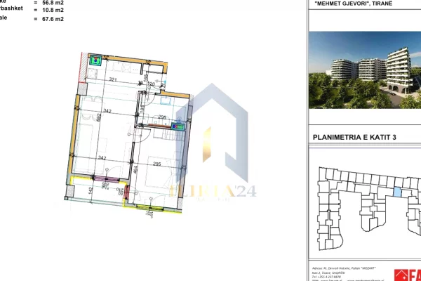 Shtepi ne shitje 1+1 ne Tirane - 75,000 Euro