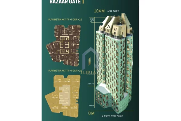 House for Sale 1+1 in Tirana - 271,080 Euro