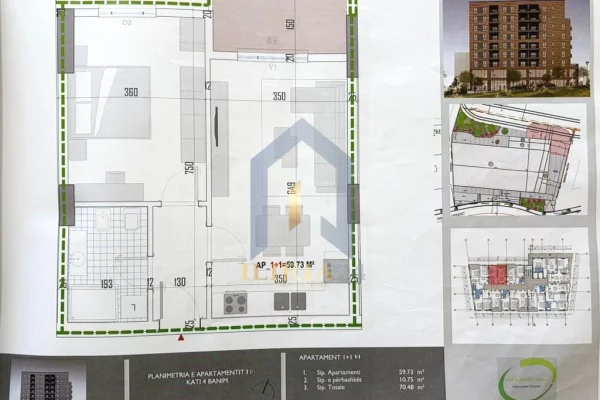 Shtepi ne shitje 1+1 ne Tirane - 88,100 Euro
