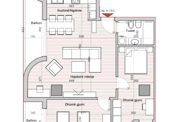 Shtepi ne shitje 2+1 ne Tirane - 999,999 Euro