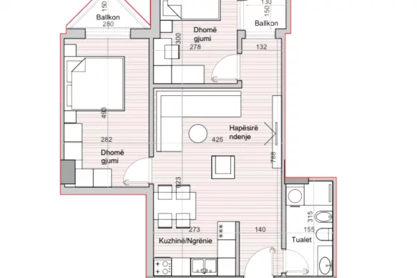 House for Sale 2+1 in Tirana - 999,999 Euro