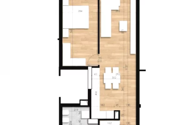 House for Sale 1+1 in Tirana - 128,000 Euro