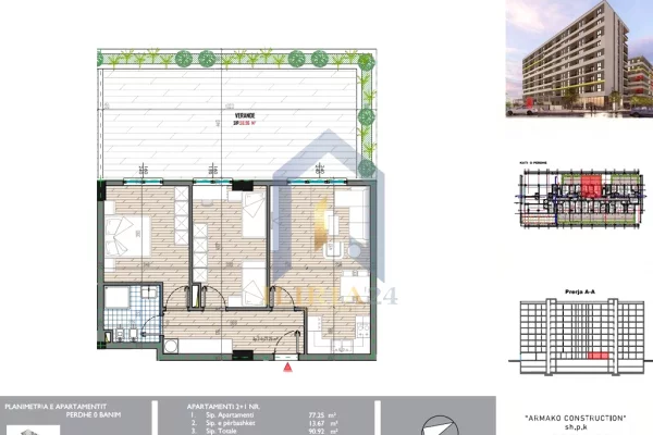 Shtepi ne shitje 2+1 ne Tirane - 132,440 Euro