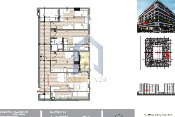 Casa in vendita 2+1 a Tirana - 128,689 Euro