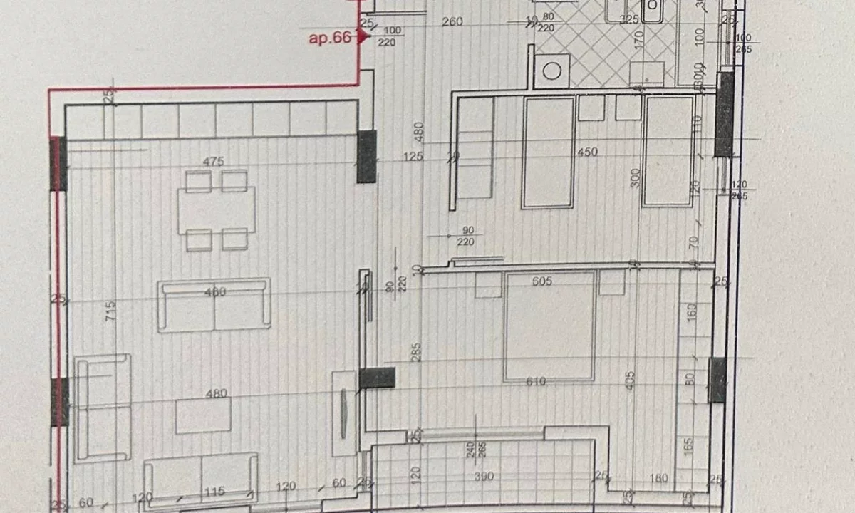 Shtepi ne shitje Apartament ne Tirane, 2+1, Mobilimi Bosh, pa mobiluar, Pagesa 230,000  Euro.