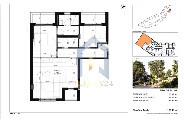 "Park House" Residence 2+1 per shitje !