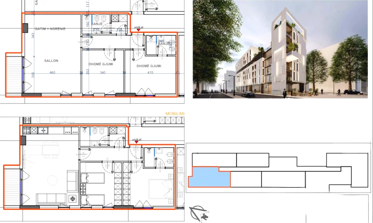 Apartment for sale in Durres 2+1, Emty
