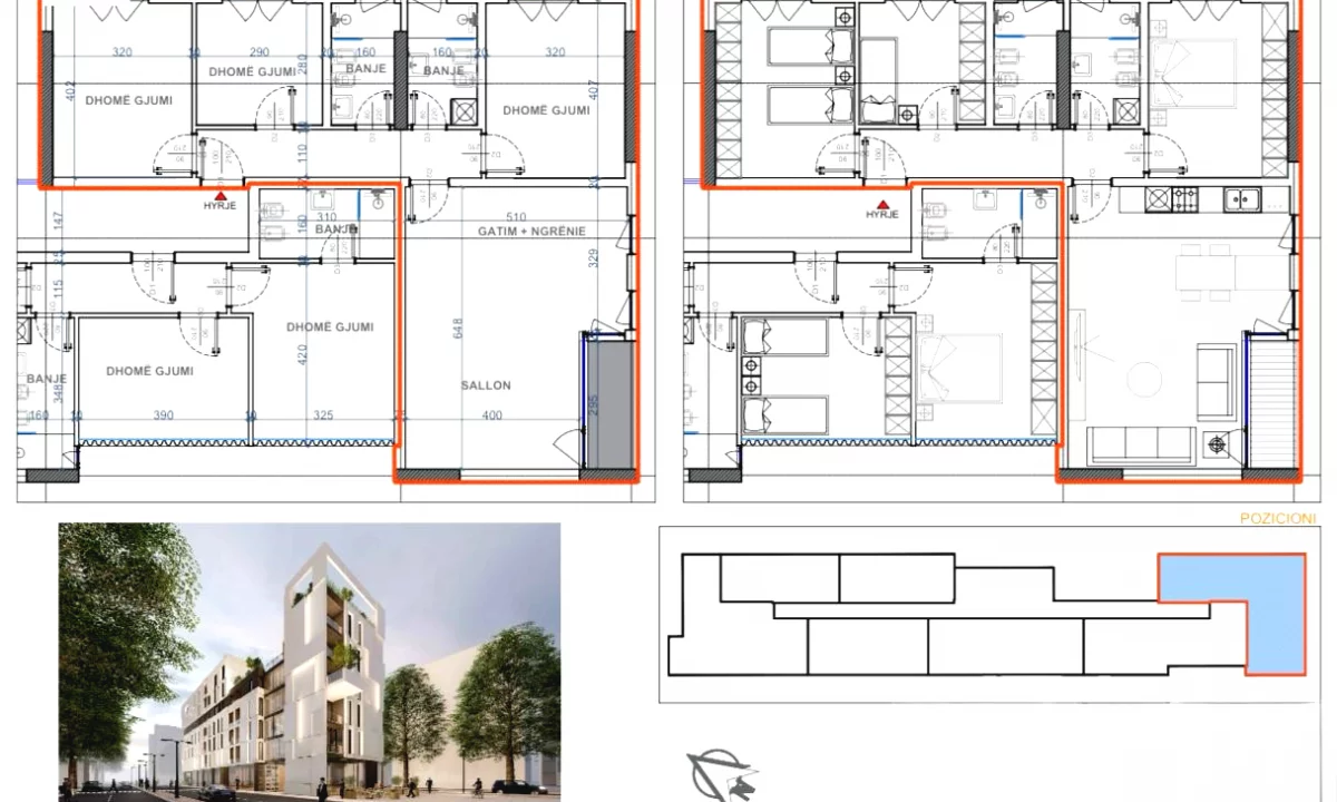 Apartment for sale in Durres 3+1, Emty