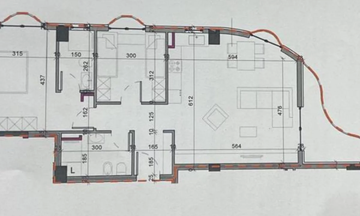 Shtepi ne shitje Apartament ne Tirane, 2+1, Mobilimi Bosh, pa mobiluar, Pagesa 134,640  Euro.