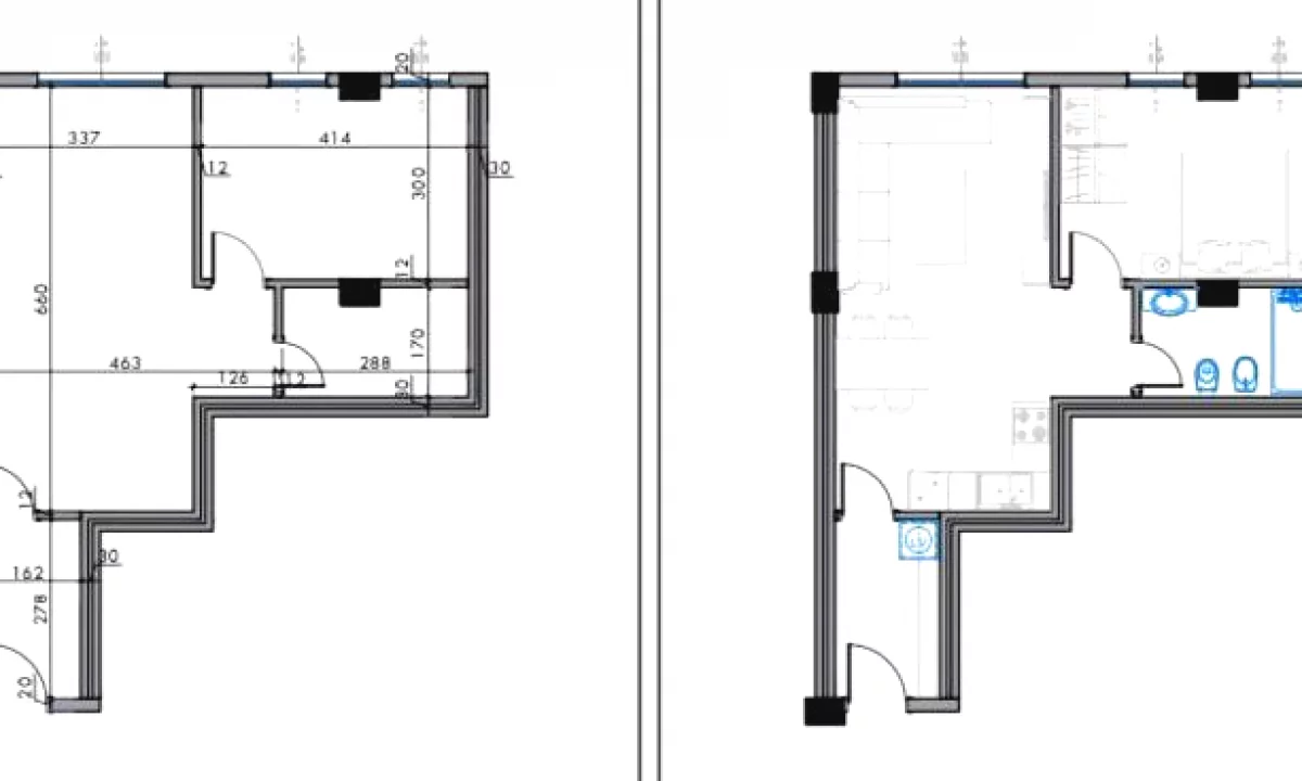 Shtepi ne shitje Apartament ne Tirane, 1+1, Mobilimi Bosh, pa mobiluar, Pagesa 89,100  Euro.
