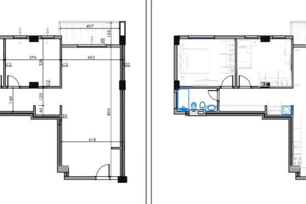 Shtepi ne shitje Apartament ne Tirane, 2+1, Mobilimi Bosh, pa mobiluar, Pagesa 151,200  Euro.