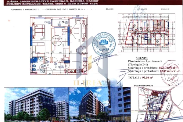 Shtepi ne shitje Apartament ne Tirane, 2+1, Mobilimi Bosh, pa mobiluar, Pagesa 115,320  Euro.