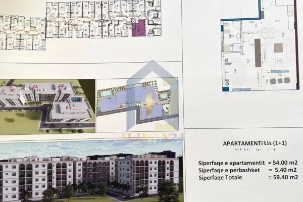 Shtepi ne shitje Apartament ne Durres, 1+1, Mobilimi Bosh, pa mobiluar, Pagesa 74,250  Euro.